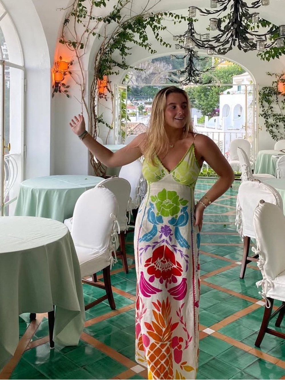 Farm Rio Rainbow dress